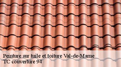 Peinture sur tuile et toiture 94 Val-de-Marne Compagnons Alexandre