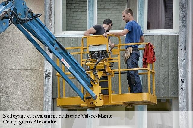 Nettoyage et ravalement de façade 94 Val-de-Marne  Compagnons Alexandre