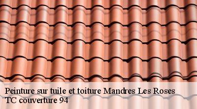 Peinture sur tuile et toiture mandres-les-roses-94520 Compagnons Alexandre