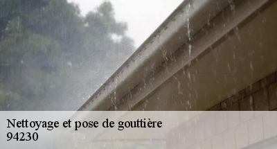 Nettoyage et pose de gouttière  94230